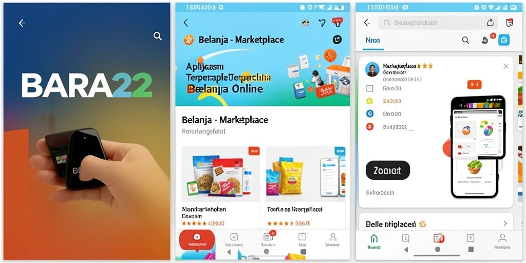 Tampilan antarmuka pengguna BARA22 yang menarik dan mudah digunakan.